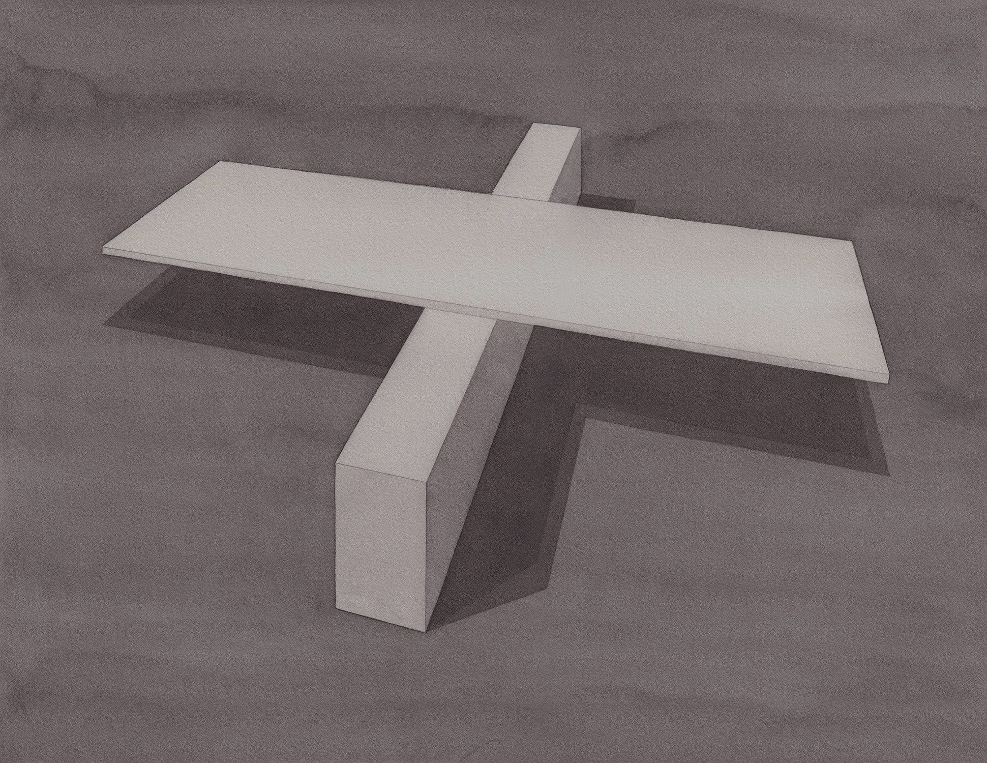Kristīne Upīte / Kristine Upite – Airplane Grey · watercolor, graphite on paper · 26x33cm · 2025